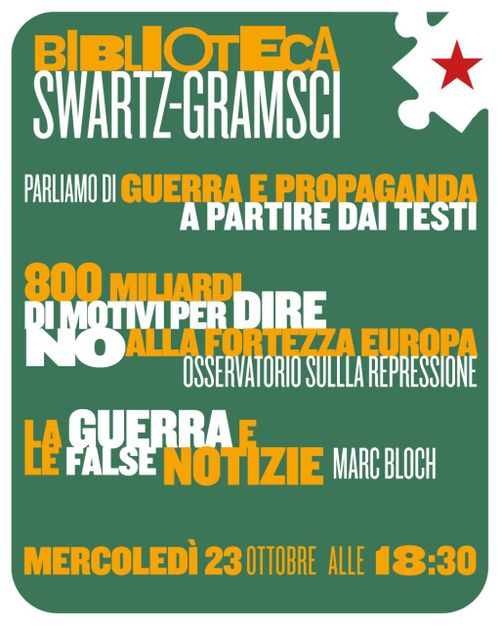 Parliamo di "Guerra e propaganda" alla bibliotechina Lab!Puzzle: