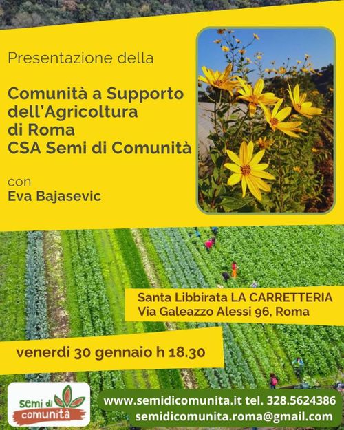 CSA: Comunità a Supporto dell'Agricoltura