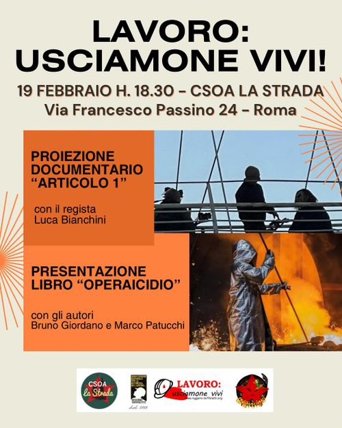 LAVORO: USCIAMONE VIVI! 