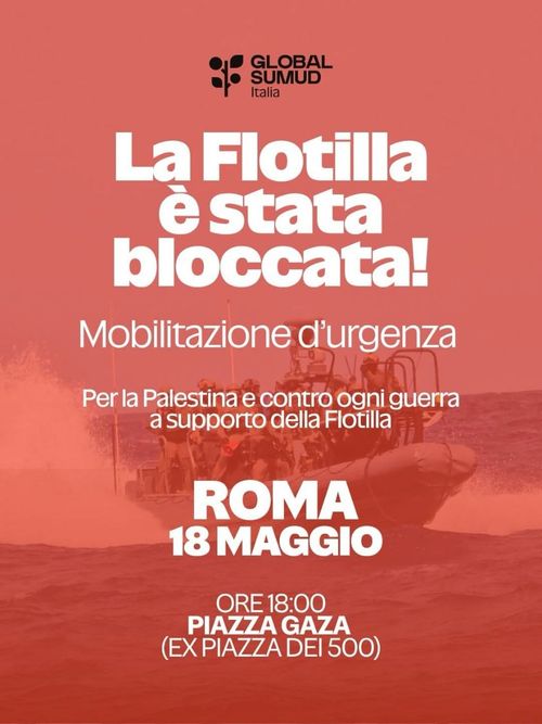 Mobilitazione d'urgenza per la Global Sumud Flotilla
