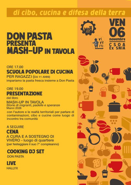 MASH-UP IN TAVOLA - Di cibo, cucina e difesa della terra