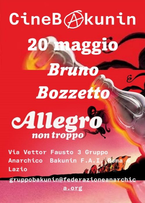 Mercoledì 20 maggio "Allegro ma non troppo" al Cineforum Bakunin