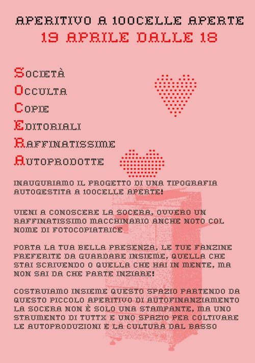 Tipografia Autogestita - Inaugurazione e presentazione di SOCERA