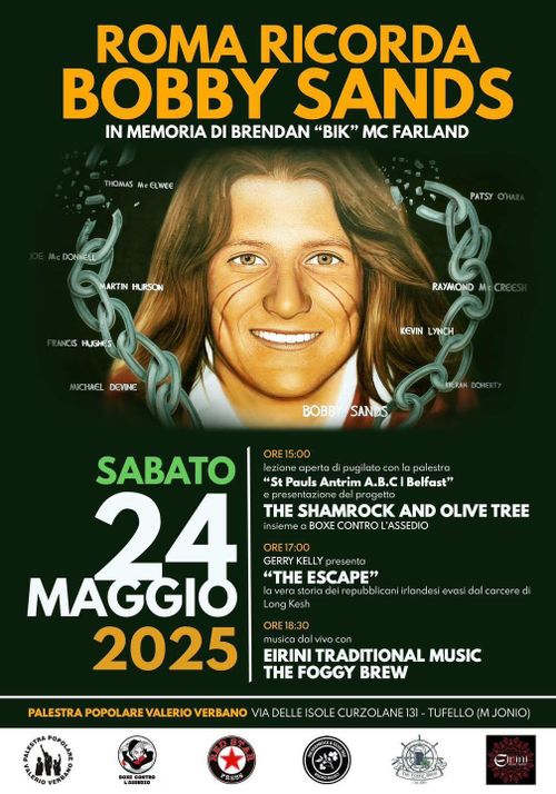 Roma ricorda Bobby Sands - in memoria di Brendan "Bik" Farland