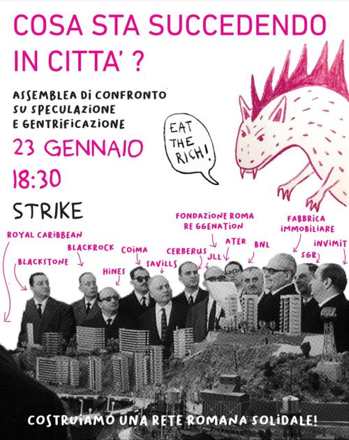 Cosa sta succedendo in città? - Assemblea di confronto su speculazione e gentrificazione