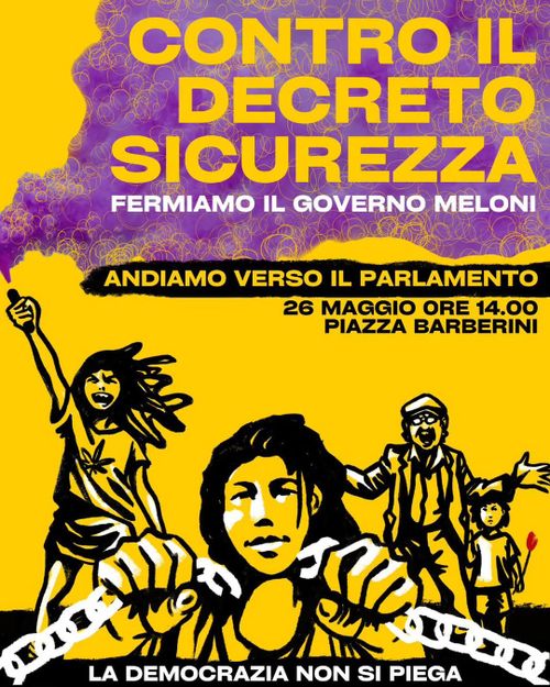 Contro il Decreto Sicurezza - Fermiamo il Governo Meloni