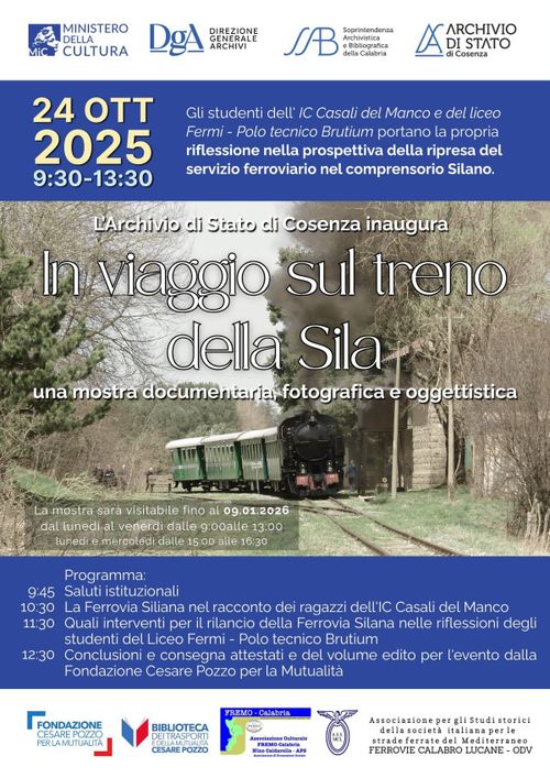 In viaggio sul treno della Sila - Termine mostra