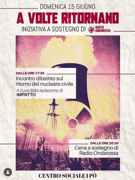 A volte ritornano - iniziativa a sostegno di Radio Onda Rossa