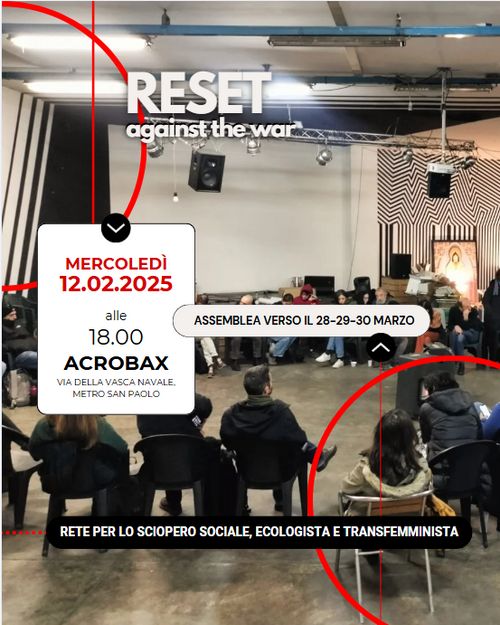 Assemblea pubblica - RESET against the war