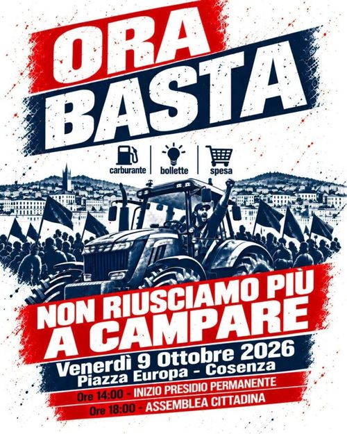 ORA BASTA NON RIUSCIAMO PIÙ A CAMPARE