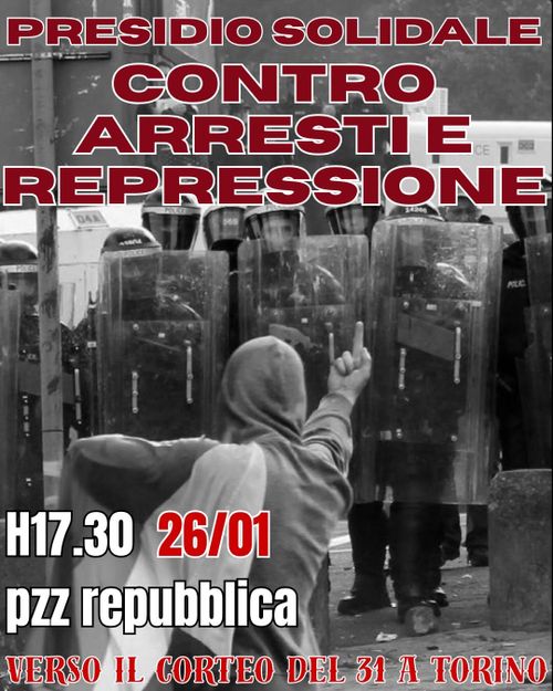 Presidio solidale - Contro arresti e repressione