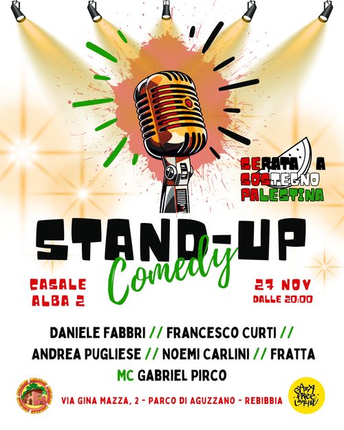 Giovedì 27/11 Stand-up 4 Palestine!