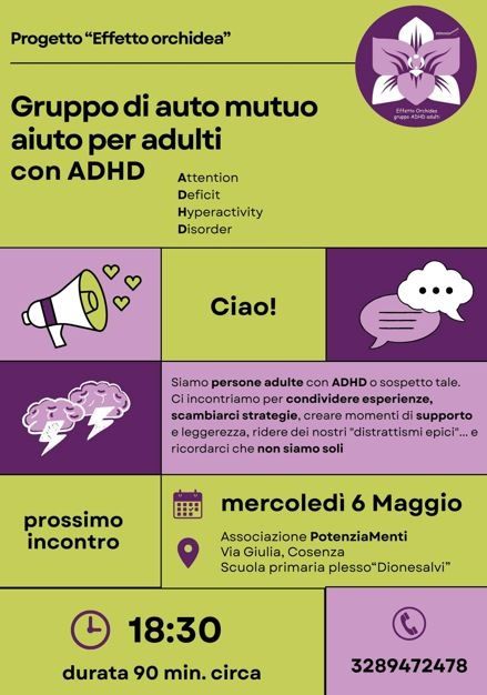 Gruppo di mutuo aiuto per adulti con ADHD