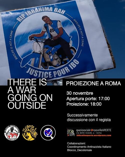 Proiezione del documentario "There is a War Going on Outside"