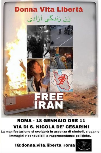 Manifestazione DONNA, VITA, LIBERTÀ! 