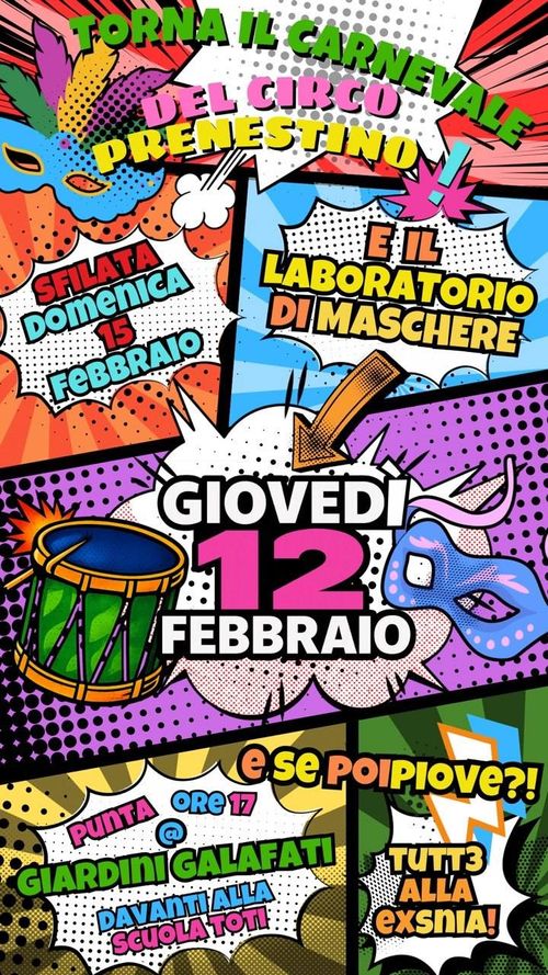 Laboratorio di maschere verso il Carnevale NO OIL