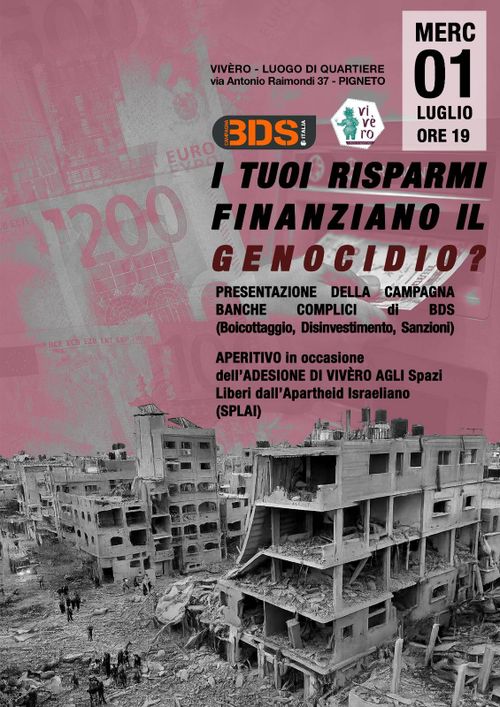 I tuoi risparmi finanziano il genocidio?